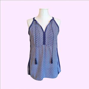 Violet & Claire navy blue sleeveless blouse size medium boho hippie
